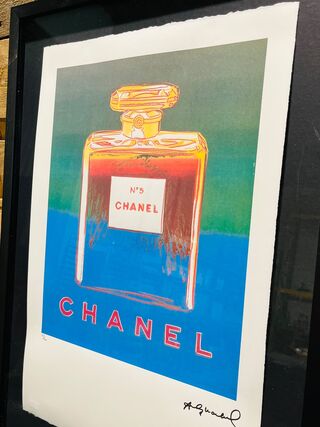 Offset-lithografie, Andy Warhol, Chanel No°5, (gesigneerd met certific